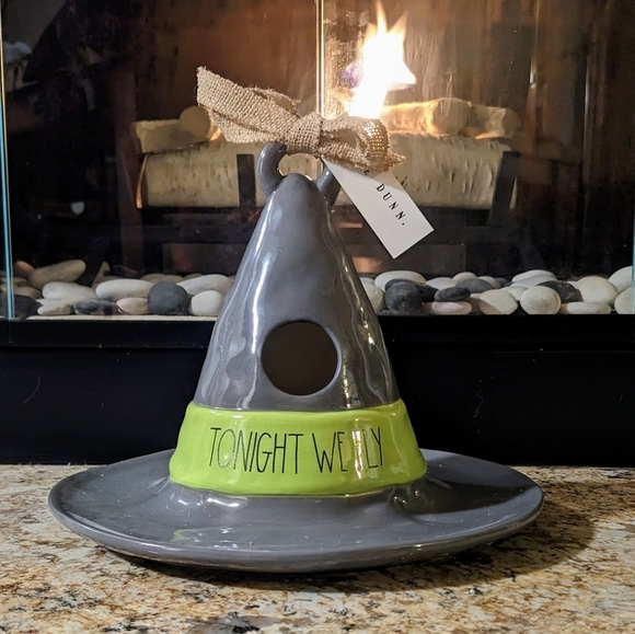 Rae Dunn Other - Rae Dunn 8x10 Tonight We Fly Witch Hat Birdhouse
